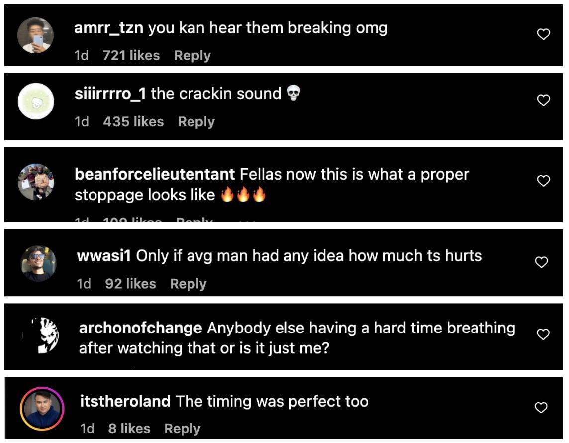 Comments from Instagram